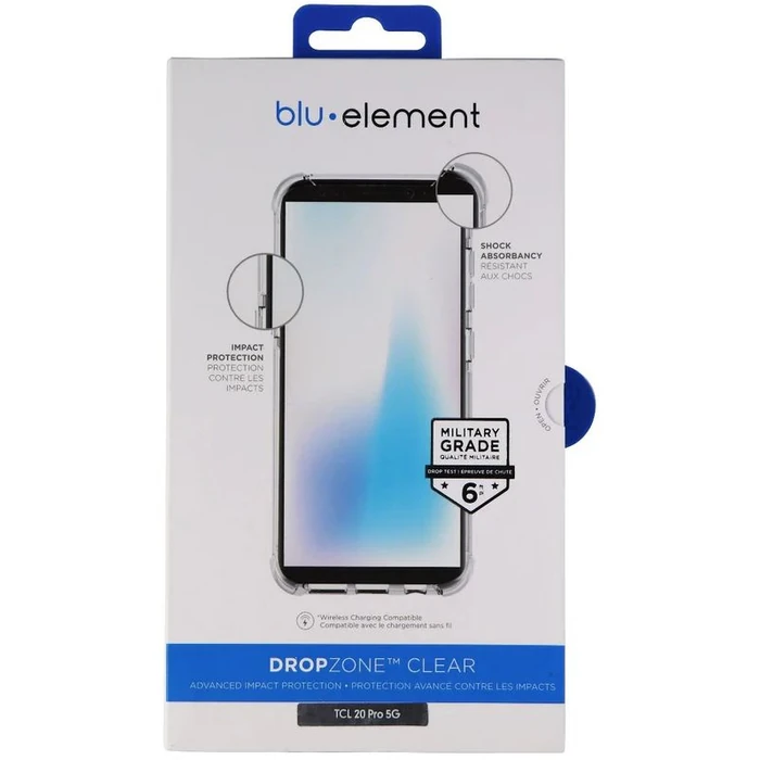 Blu Element DropZone Clear Series Phone Case for TCL 20 Pro 5G - Clear by Blu Element - Image 4