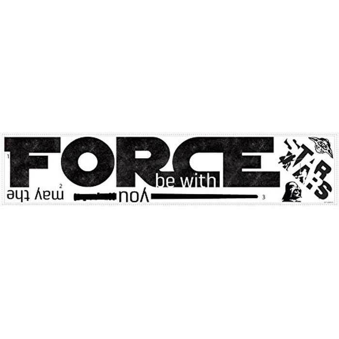 RoomMates RMK3011SCS Star Wars Ep VII May The Force P and S Wall Decals, 35-Inch X 9-Inch by RoomMates - Image 3