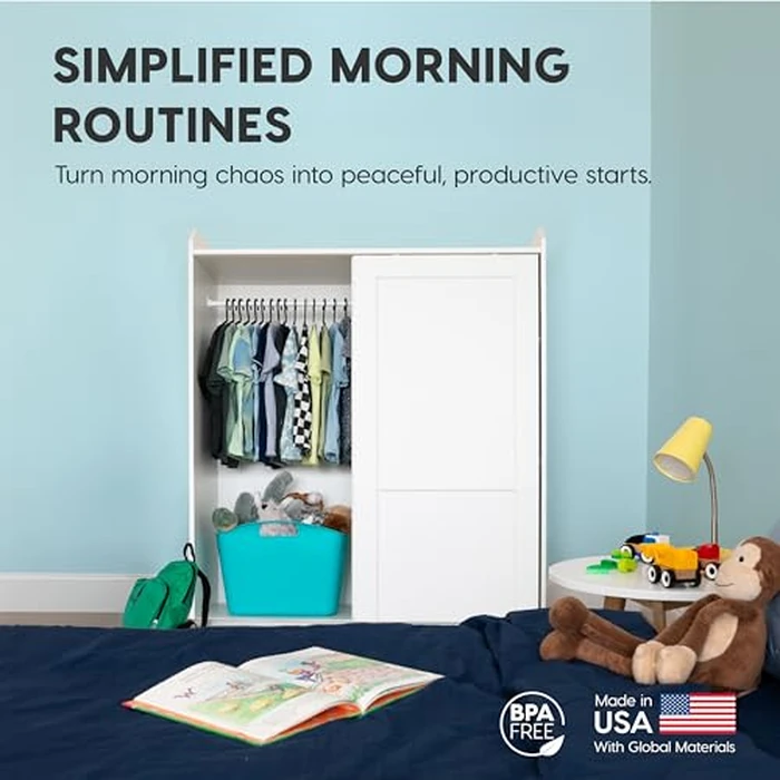 IRIS USA Extra Small Hangers 50 Pack, 30.2 cm W x 17.1 cm H, Clothes Hangers with Shoulder Grooves for Shirts & Pants, Durable Flexible Plastic, Laundry Room Closet Organizer, Black by IRIS USA - Image 8