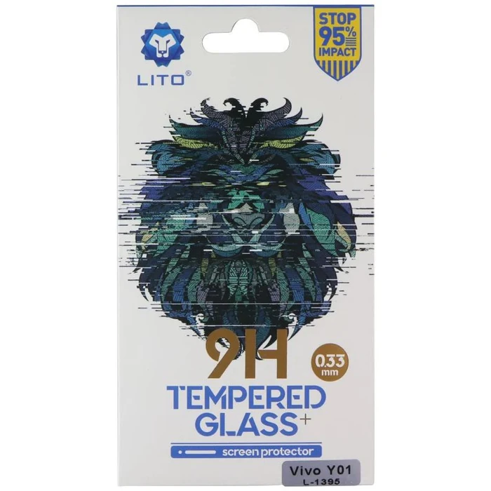 LITO 9H (0.33mm) Tempered Glass Screen Protector for Vivo Y01 - Clear by LITO - Refurbished - Brand New condition - US$6.48
