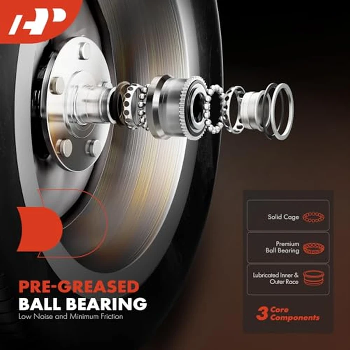 A-Premium Front or Rear Wheel Bearing and Hub Assembly with 5-Lug Compatible with Hyundai & Kia - 2017-2023 - Elantra, Elantra GT, Ioniq, Kona, Veloster, Veloster N, Forte, NIRO, Seltos by A-premium - Image 3