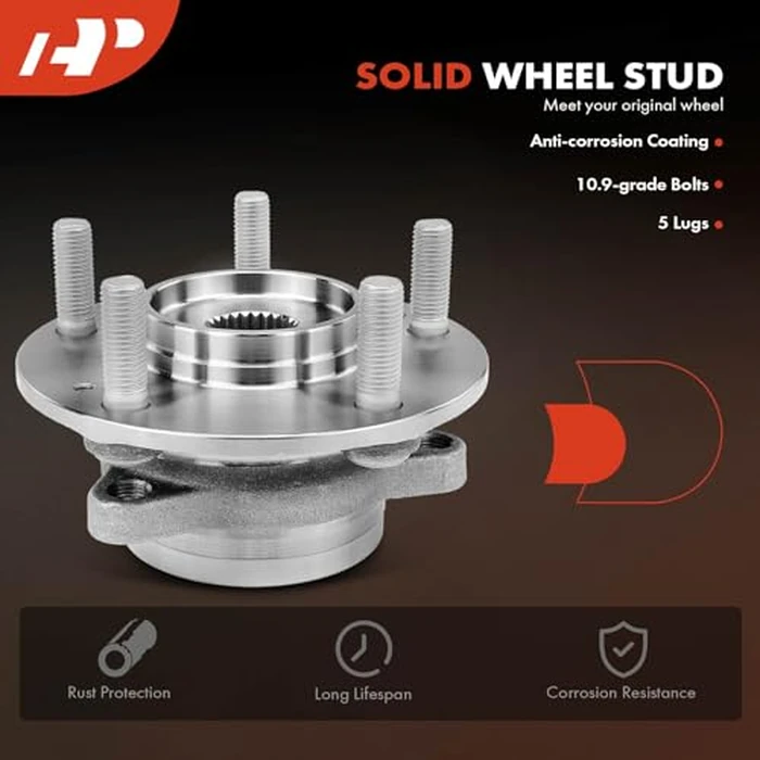 A-Premium Front or Rear Wheel Bearing and Hub Assembly with 5-Lug Compatible with Hyundai & Kia - 2017-2023 - Elantra, Elantra GT, Ioniq, Kona, Veloster, Veloster N, Forte, NIRO, Seltos by A-premium - Image 7