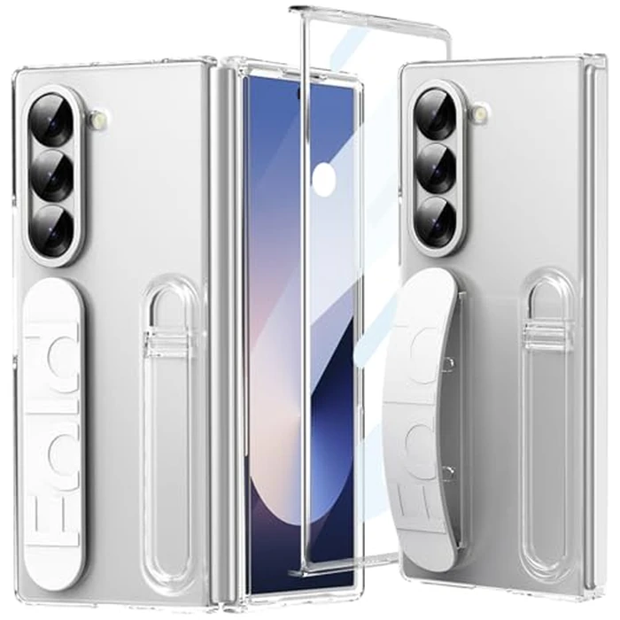 NINKI Compatible for Samsung Galaxy Z Fold 6 Phone Case with Strap,Shockproof Wrist Strap Cover Phone Case for Galaxy Z Fold 6 5G Case with Stand,Samsung Z Fold 6 Case with Screen Protector Clear by NINKI - Used - Very Good condition - CA$27.56