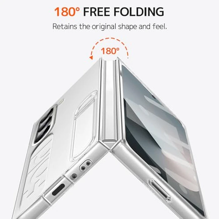 NINKI Compatible for Samsung Galaxy Z Fold 6 Phone Case with Strap,Shockproof Wrist Strap Cover Phone Case for Galaxy Z Fold 6 5G Case with Stand,Samsung Z Fold 6 Case with Screen Protector Clear by NINKI - Image 4