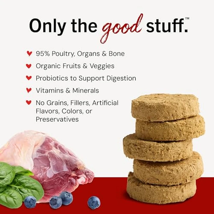 Stella & Chewy’s Freeze Dried Raw Dinner Patties - Grain Free Dog Food, Protein Rich Duck Duck Goose Recipe - 156g Bag by Stella & Chewy's - Image 3