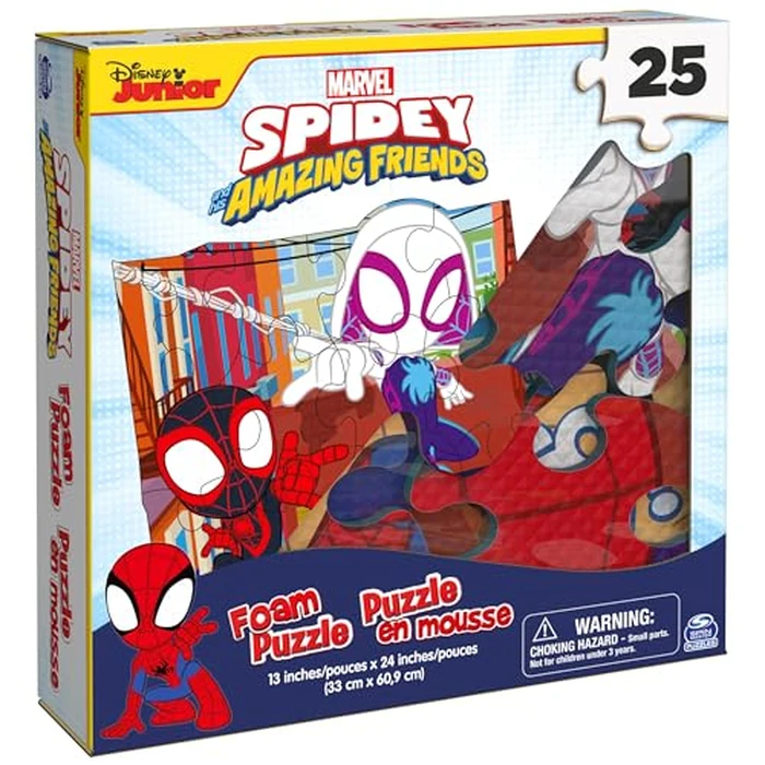 Spin Master Games, Marvel Spidey and His Amazing Friends Puzzles, Squishy Foam Puzzle, 25 Pieces, Spiderman Toys, for Ages 4 & Up by Spin Master Games - Image 6