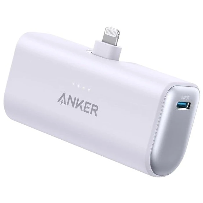 Anker Nano Power Bank 5000mAh with Built-in Lightning Connector (A1645) - Purple by Anker - Refurbished - Excellent condition - US$22.78