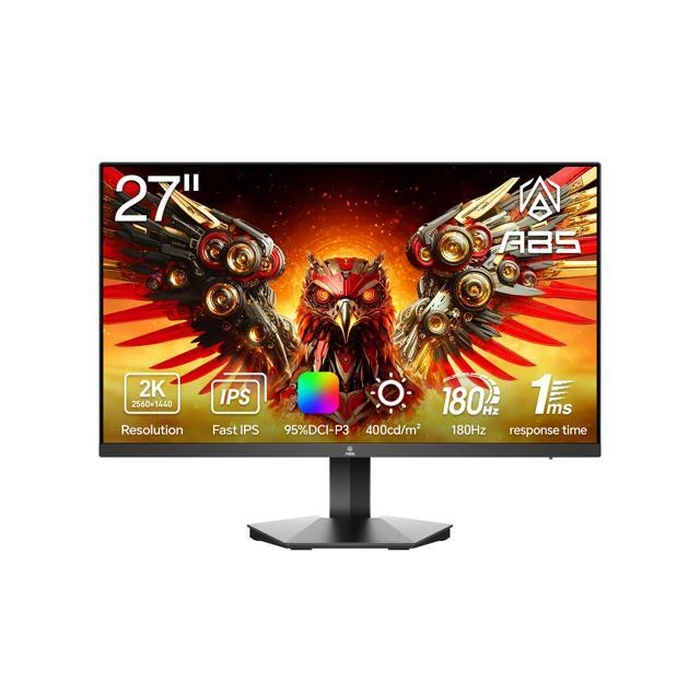 ABS 27" QHD 2K 1440P 180Hz Fast IPS with AMD FreeSync (AMD Adaptive Sync) 1ms HDR400, DCI-P3 95% Gaming Computer Monitor GQ271NE by ABS - Image 1