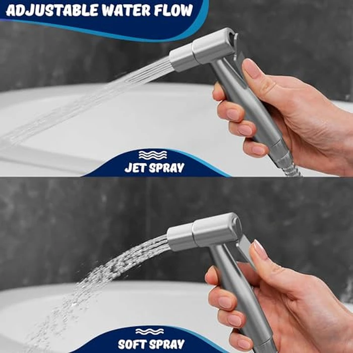 AVAbay(R) Basin Faucet Handheld Bidet Sprayer Toilet Bidet Bracket for Hot and Cold Water I Long 80 Inch Hose Perfect for Female Hygiene, Cloth Diapers, Bathroom Toilet Cleaning by AVAbay - Image 3