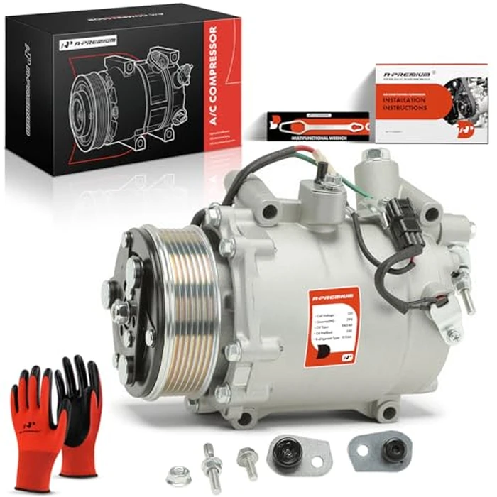 A-Premium Air Conditioner AC Compressor with A/C Clutch Compatible with Nissan Versa 2020-2023 & Acura TSX 2009, TSX 2.4L 2010-2014, with 7-Groove Pulley by A-Premium - Used - Like New condition