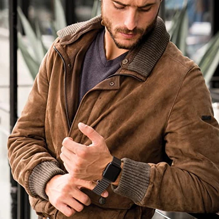 Speidel Twist-O-Flex Expansion band in Brushed Steel compatible for use with the 42/44/45 Apple Watch Series 1, 2, 3, 4,5, 6, 7, 8, 9 in Size 18 by Speidel - Image 4