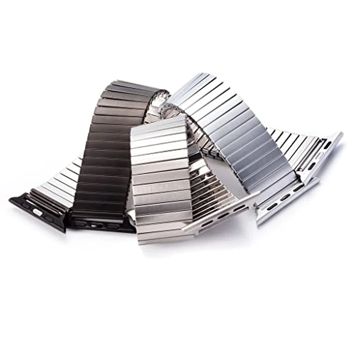 Speidel Twist-O-Flex Expansion band in Brushed Steel compatible for use with the 42/44/45 Apple Watch Series 1, 2, 3, 4,5, 6, 7, 8, 9 in Size 18 by Speidel - Image 6