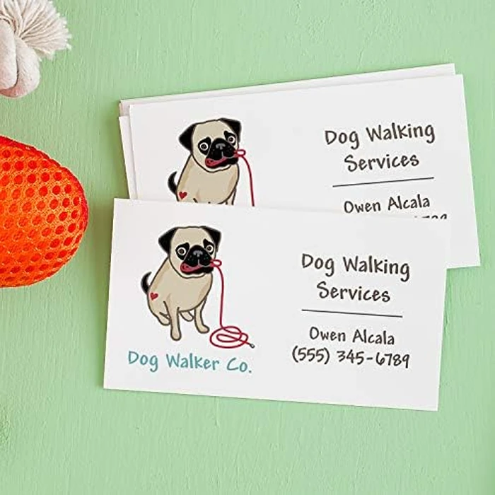 Avery Printable Business Cards with Clean Edge and Sure Feed Technology, 2" x 3.5", Double Sided Printing, Matte White Cardstock, for Laser/Inkjet Printer 200 Blank Cards, (55871) by Avery - Image 4