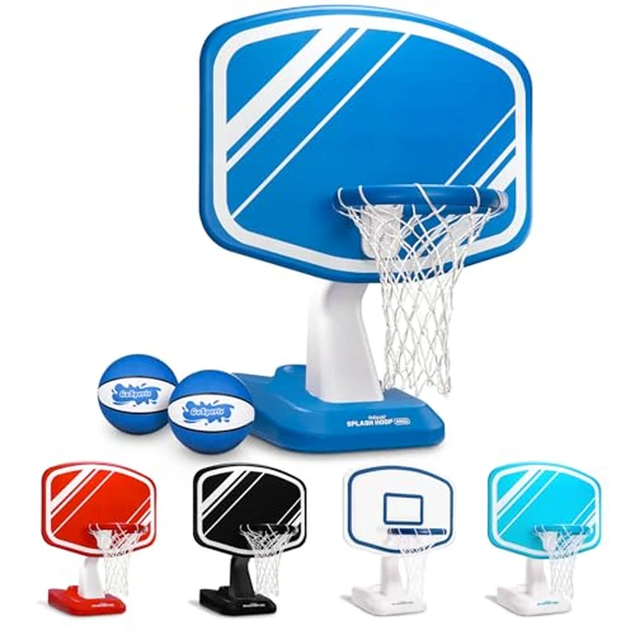 GoSports Splash Hoop Swimming Pool Basketball Game, Includes Poolside Water Basketball Hoop, 2 Balls and Pump - Choose Your Style by GoSports - Used - Very Good condition - US$116.99