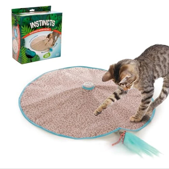 SmartyKat Hidden Hijinks Toy for Indoor Cats & Kittens, Electronic Interactive Motion Toy, Featuring Teaser Wand, Plus Replaceable Batteries Included by SmartyKat - Image 1