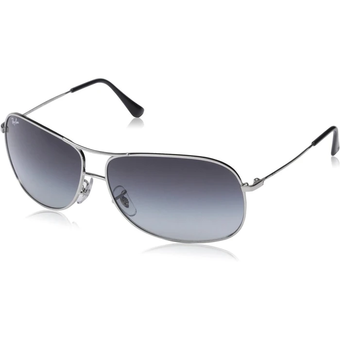 Ray-Ban Metal Aviator Sunglasses Frame RB3267 - Silver / Grey Lenses by Ray-Ban - Image 2