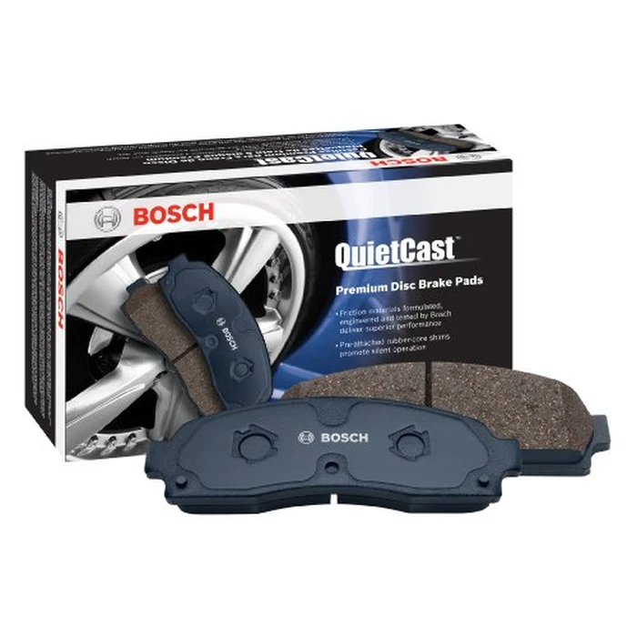 Bosch BC1428 QuietCast Premium Ceramic Disc Brake Pad Set For 2010-2016 Hyundai Genesis Coupe and 2012-2016 Tesla Model S; Rear by Bosch - Used - Good condition