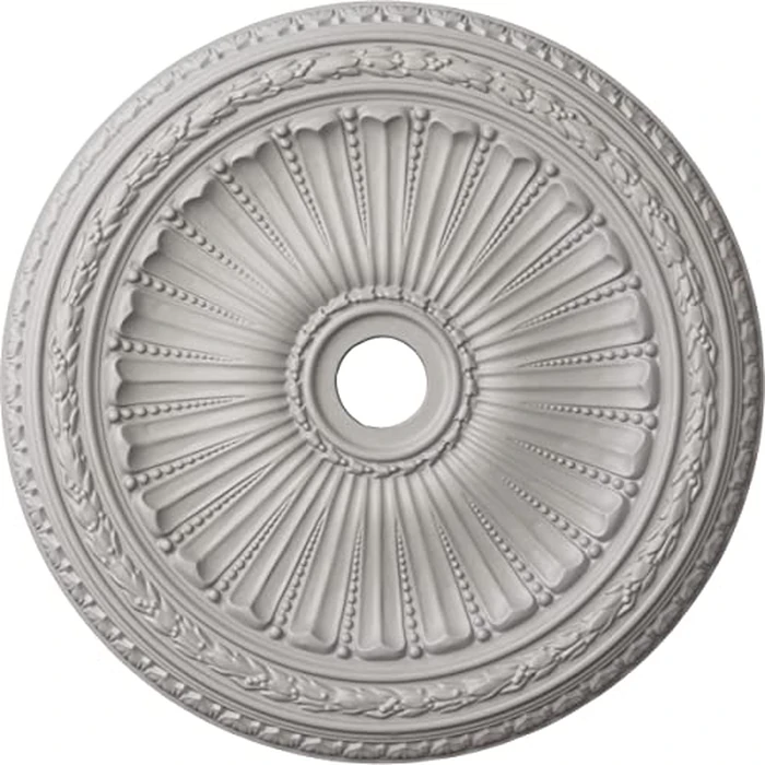 Ekena Millwork CM35VIUWF Viceroy Ceiling Medallion, Ultra Pure White, 35 1/8"OD x 4 7/8"ID x 2 1/2"P by Ekena Millwork - Used - Like New condition