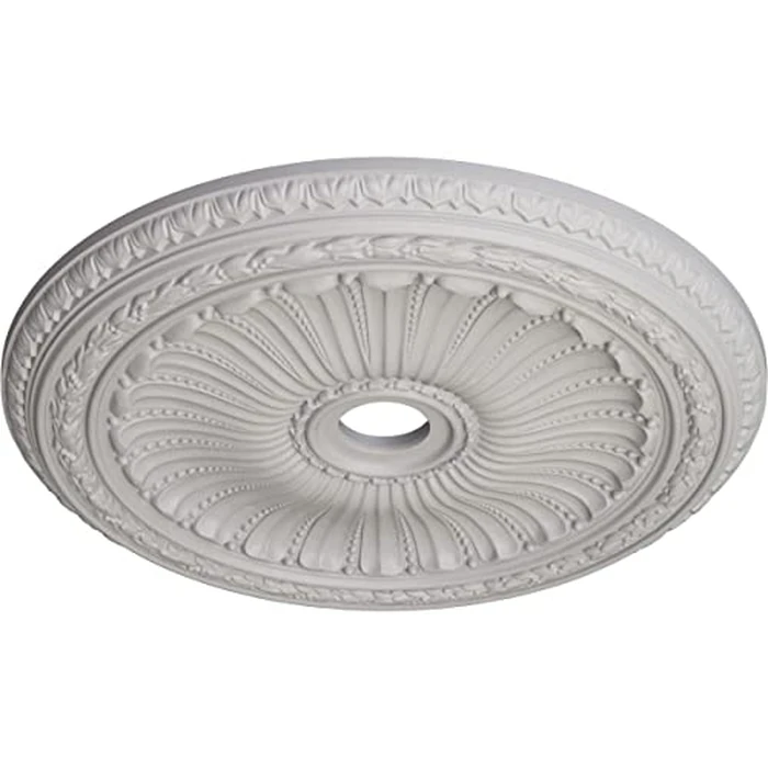 Ekena Millwork CM35VIUWF Viceroy Ceiling Medallion, Ultra Pure White, 35 1/8"OD x 4 7/8"ID x 2 1/2"P by Ekena Millwork - Image 2