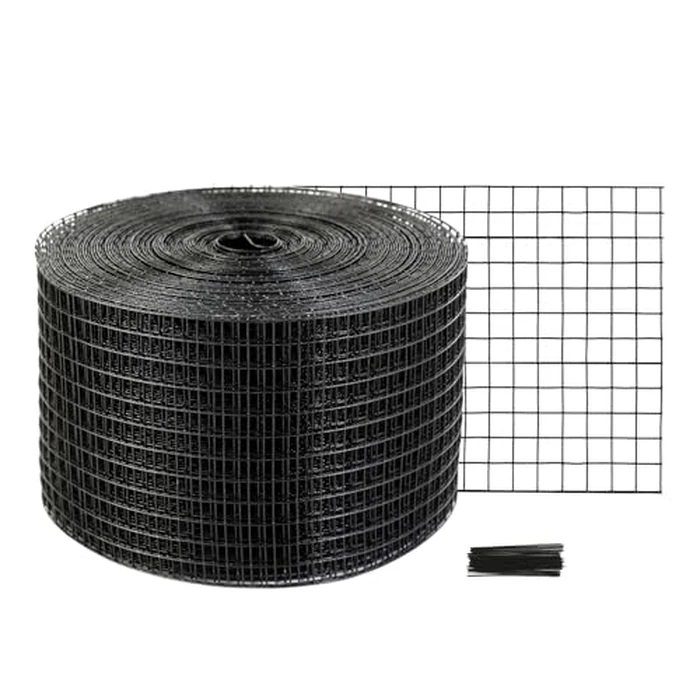 VEVOR Solar Panel Bird Wire, 8inch x 98ft Critter Guard Roll Kit, Solar Panel Guard w/ 50pcs Tie Wires, Removable PVC Coated Guard Wire Roll Kit for Squirrel Bird Critters Rodents Proofing, Black by VEVOR - Used - Like New condition - CA$45.96