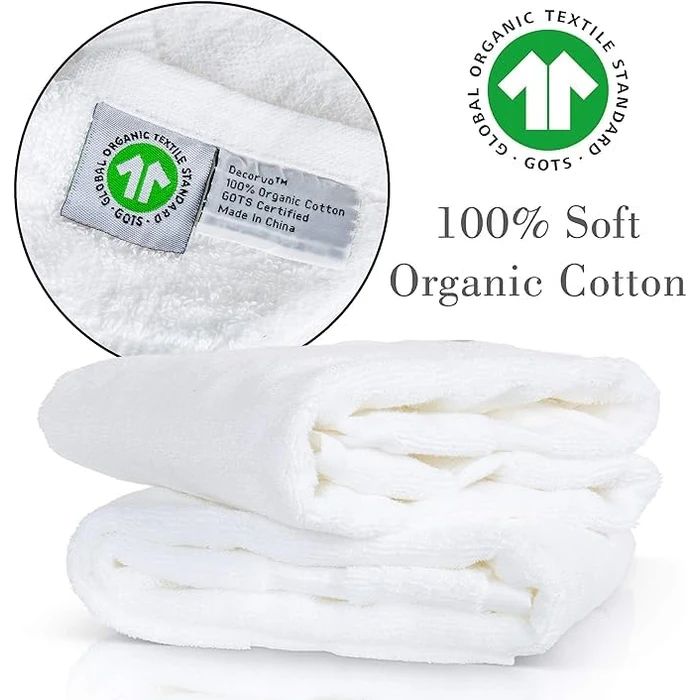 Decorvo Teal Monogrammed Hand Towel for Bathroom - Initial Hotel Quality Decorative Embroidered Luxury Towel for Powder Room, Spa - GOTS Organic Certified - Pack of 2, Letter P by Decorvo - Image 2