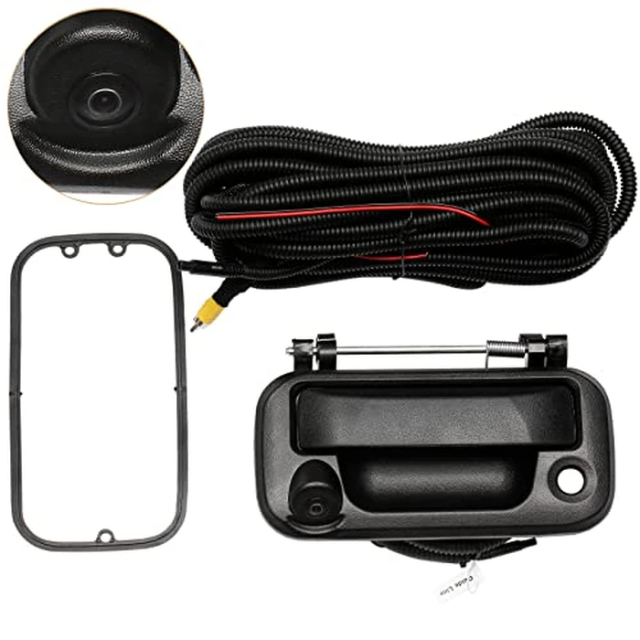 Rear View Camera, w/Tailgate Handle, Compatible with 2005-2014 Ford F150, 2008-2016 F250 F350 F450 F550 Super Duty, 2007-2010 Explorer, 170 degrees Viewing Angle, Backup Camera Kit, Back Up Reverse Camera by Gledewen - Used - Like New condition