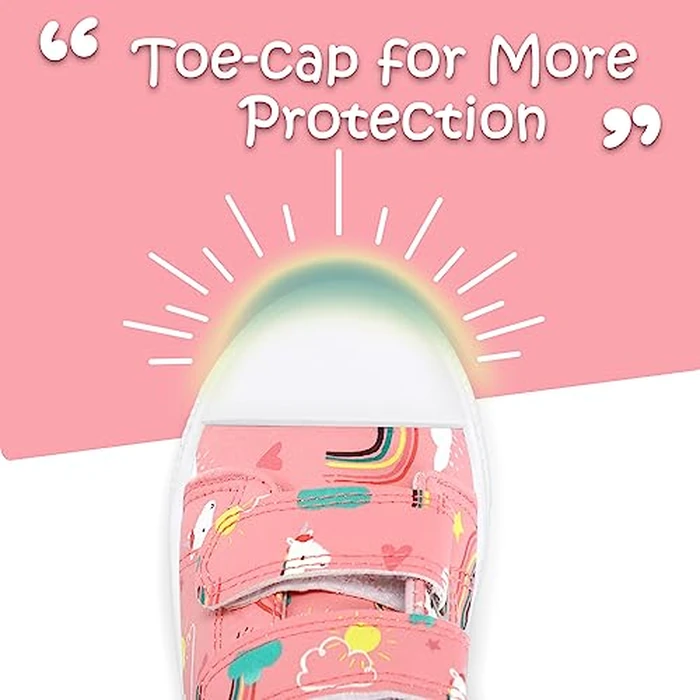 K KomForme Toddler Sneakers for Boys and Girls Dual Hook and Loops Sneakers Baby Canvas Shoes by K KomForme - Image 5