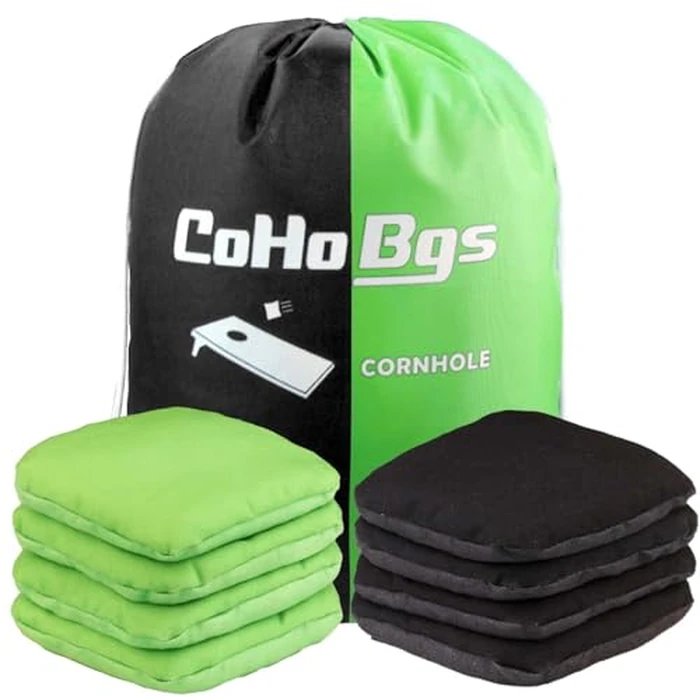 CoHoBgs Dual Sided Cornhole Bags, Professional Regulation Corn Hole Bags Set of 8, All Weather Cornhole Corn Hole Bean Bags Includes Carry Case by CoHoBgs - Image 1
