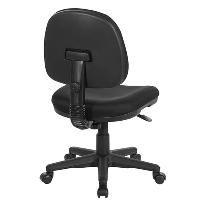 Office Star Pneumatic Sculptured Office Task Chair with Thick Padded Seat and Built-in Lumbar Support, Black by Office Star Products - Image 6