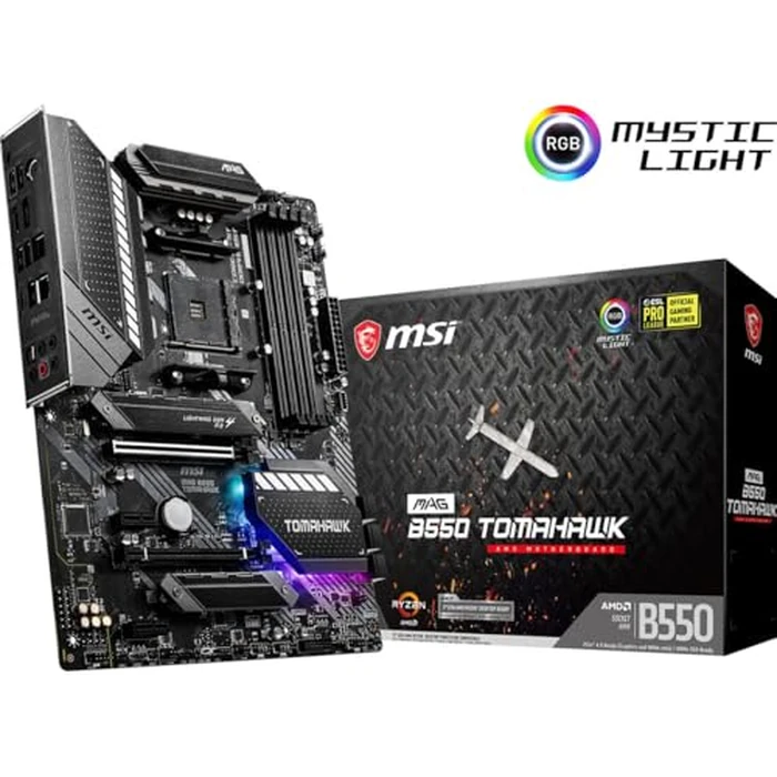 MSI MAG B550 Tomahawk Gaming Motherboard (AMD Ryzen 5000 Series, AM4, DDR4, PCIe 4.0, SATA 6Gb/s, M.2, USB 3.2 Gen 2, HDMI/DP, 2.5Gbps LAN, ATX) by msi - Image 6