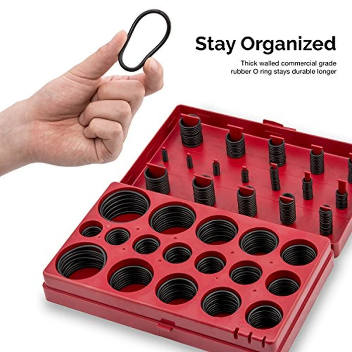 NEIKO 407 Rubber O-Ring Assortment Kit, Buna-N Gasket Sealing Rings and Replacement O-Rings, 32 SAE Sizes, 407-Piece Kit by NEIKO - Image 4