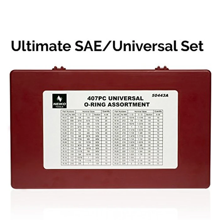 NEIKO 407 Rubber O-Ring Assortment Kit, Buna-N Gasket Sealing Rings and Replacement O-Rings, 32 SAE Sizes, 407-Piece Kit by NEIKO - Image 5