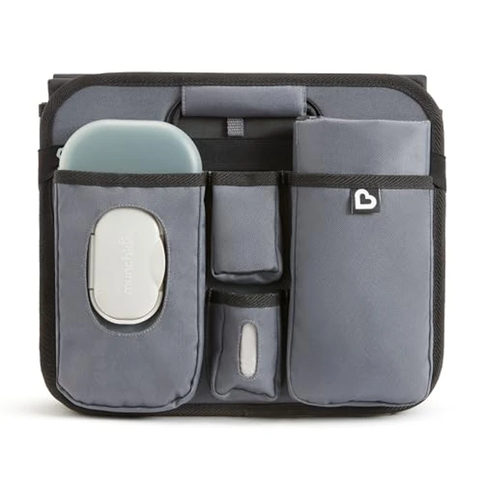 Munchkin Out-n-About Trunk Organizer for SUVs and Cars with Portable Changing Pad and Wet Baby Wipes for Diaper Changes On-the-Go, Collapsible, Grey by Munchkin - Image 7