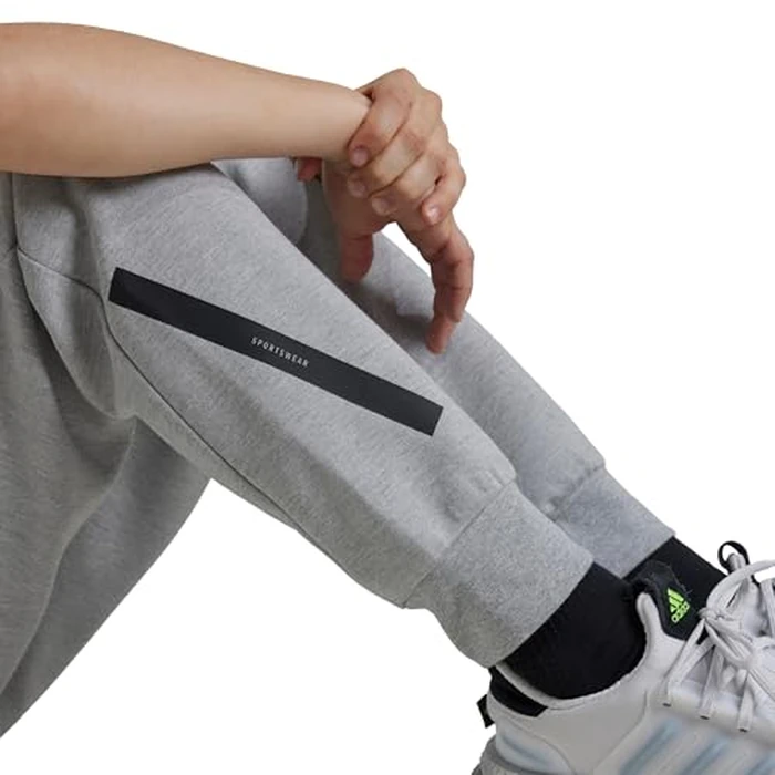 adidas Unisex-Kid's Z.N.E. Pants, Medium Grey Heather/Black, X-Small by adidas - Image 3