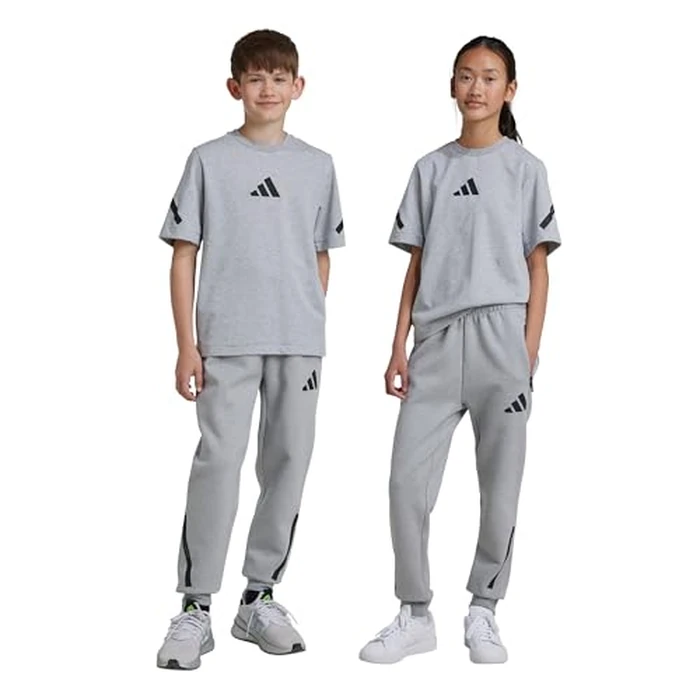 adidas Unisex-Kid's Z.N.E. Pants, Medium Grey Heather/Black, X-Small by adidas - Image 5