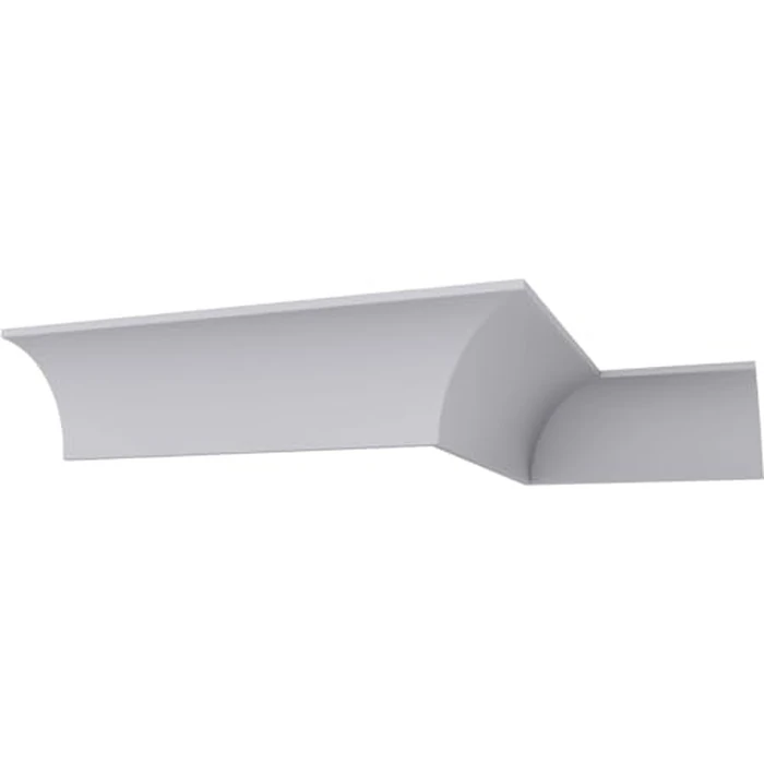 Endurathane Medway Traditional Cove Crown Moulding, 8 1/2"H x 8 1/2"P x 12"F x 94 1/2"L, Factory Primed by Ekena Millwork - Used - Very Good condition