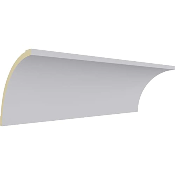 Endurathane Medway Traditional Cove Crown Moulding, 8 1/2"H x 8 1/2"P x 12"F x 94 1/2"L, Factory Primed by Ekena Millwork - Image 3
