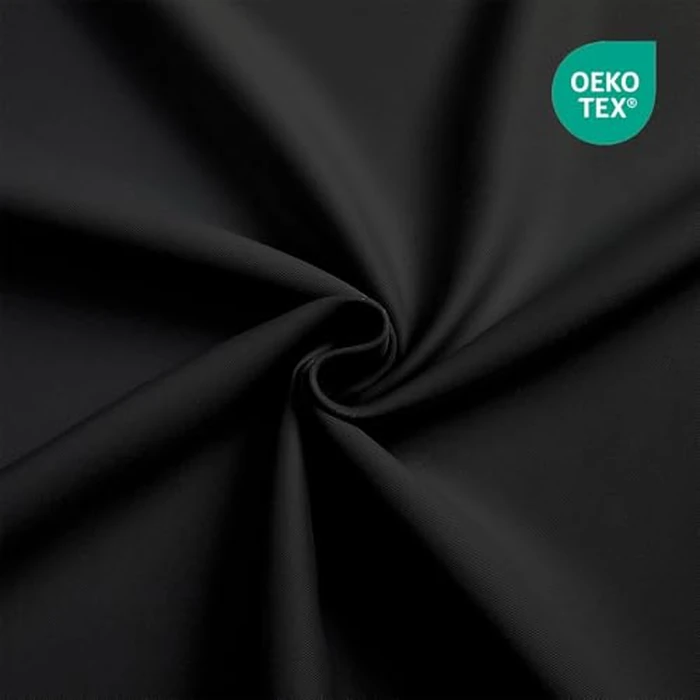 CUCRAF Black Blackout Curtains 90 inch Length, Thermal Insulated Room Darkening Small Window Curtains for Bedroom,Light Blocking Drapes for Kitchen Living Room,Set of 2 Panels, 52 x 90 Inch by CUCRAF - Image 4