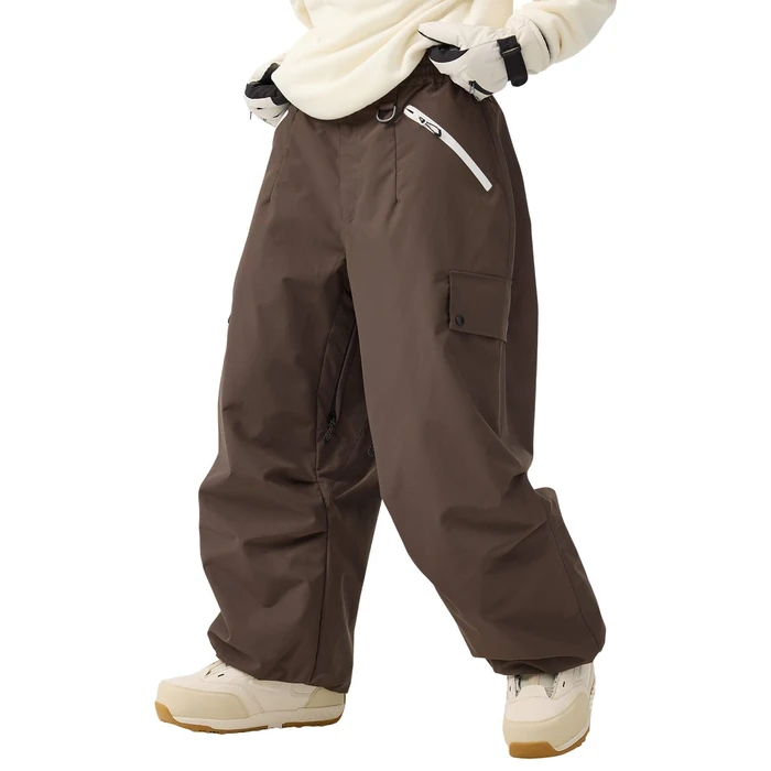 GSOU SNOW Baggy Snowboard Pants Loose Snow Ski Pant Insulated Waterproof Windproof Outdoor Sport for Men Women by GSOU SNOW - Used - Like New condition