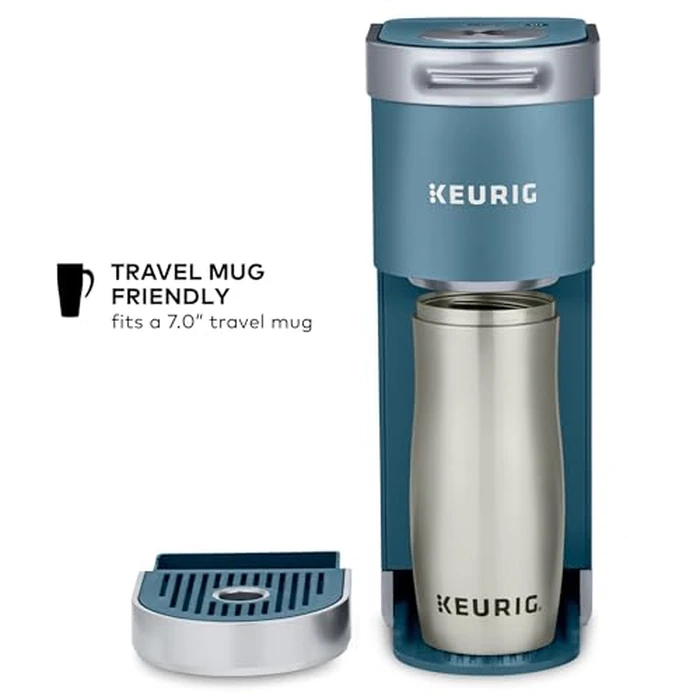Keurig K-Mini Plus Single Serve K-Cup Pod Coffee Maker, with 6 to 12oz Brew Size, Stores up to 9 K-Cup Pods, Travel Mug Friendly, Evening Teal by Keurig - Image 8