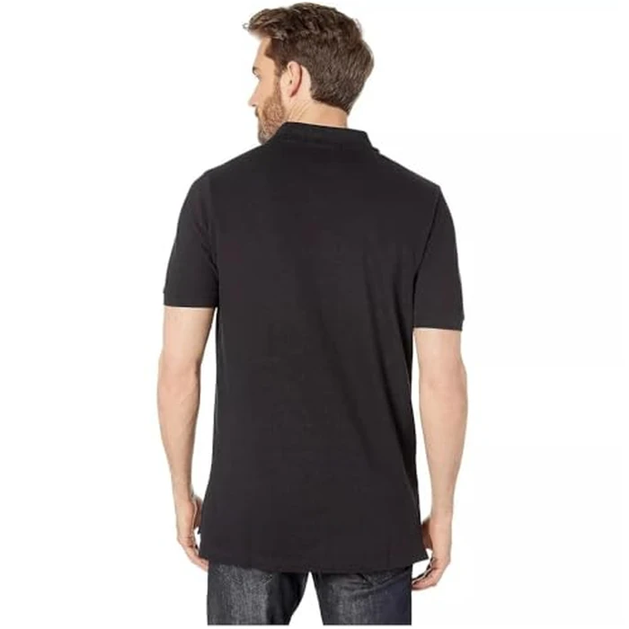 U.S. Polo Assn. Men's Classic Polo Shirt, Two-Button Closure Pique Polo Shirt, Summer Fashion Golf Shirt, Black/White, XL by U.S. POLO ASSN. - Image 3
