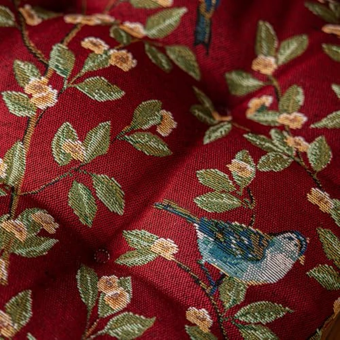 vctops Farmhouse Bird Print Chair Cushions with Ties U-Shaped Soft Comfortable Chair Pads Non Slip Seat Cushions for Indoor Dining Room and Kitchen Chairs (Red,16"x16") by vctops - Image 7