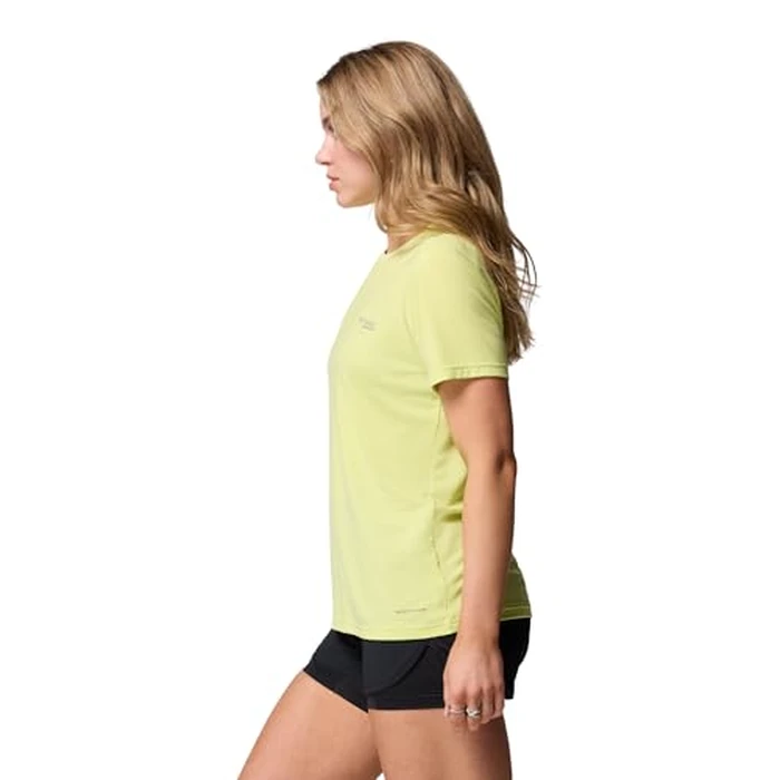 Columbia Womens W Endless Trail Running Tech Tee, Neon Light, Small by Columbia - Image 3