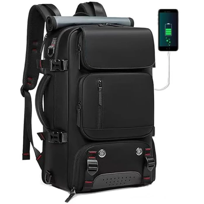 O-TBOST Travel Laptop Backpack Convertible Duffle Backpack 17inch Carry on Backpack for Women Men (Black) by O-TBOST - Used - Like New condition