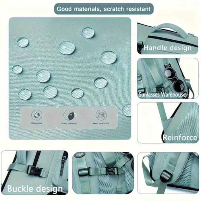 O-TBOST Travel Laptop Backpack Convertible Duffle Backpack 17inch Carry on Backpack for Women Men (Black) by O-TBOST - Image 8