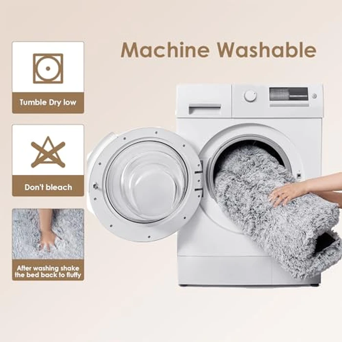 EHEYCIGA Fluffy Dog Crate Bed for Small Dogs, Plush Faux Fur Crate Pad, Calming Anti Anxiety Small Dog Bed by EHEYCIGA - Image 6