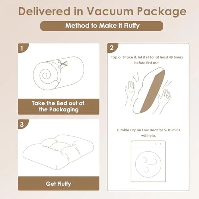 EHEYCIGA Fluffy Dog Crate Bed for Small Dogs, Plush Faux Fur Crate Pad, Calming Anti Anxiety Small Dog Bed by EHEYCIGA - Image 8