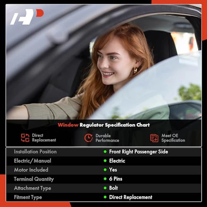 A-Premium Power Window Regulator with Motor Compatible with Land Rover Range Rover Sport 2014-2019 Front Driver Side by A-premium - Image 2