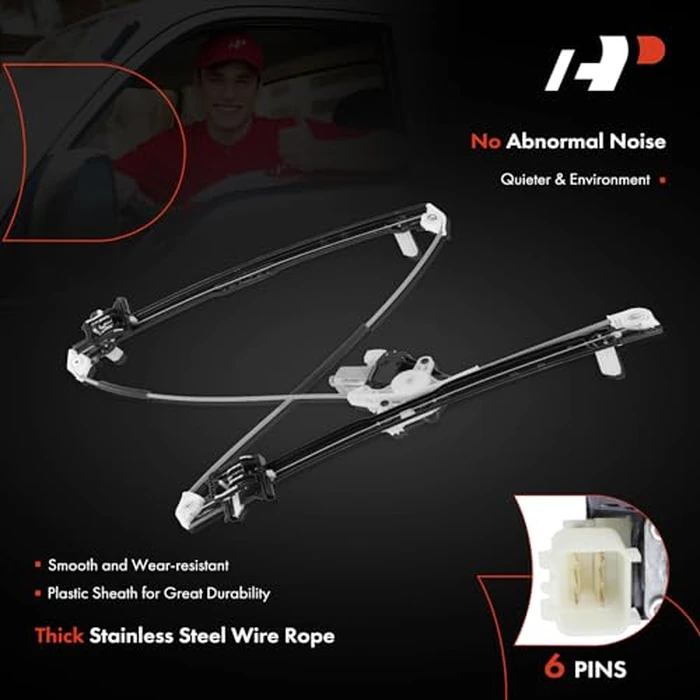 A-Premium Power Window Regulator with Motor Compatible with Land Rover Range Rover Sport 2014-2019 Front Driver Side by A-premium - Image 5