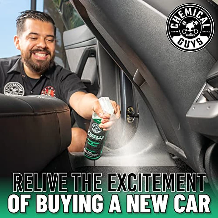 Chemical Guys AIR_300 New Car Scent and Leather Scent Combo Pack, Great for Cars, Trucks, SUVs, RVs & More, 16 fl oz (2 Items) by Chemical Guys - Image 4